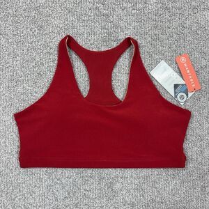 MPG Sports Bra Womens XL Red Currant Racerback Wireless Padded Yoga Athletic